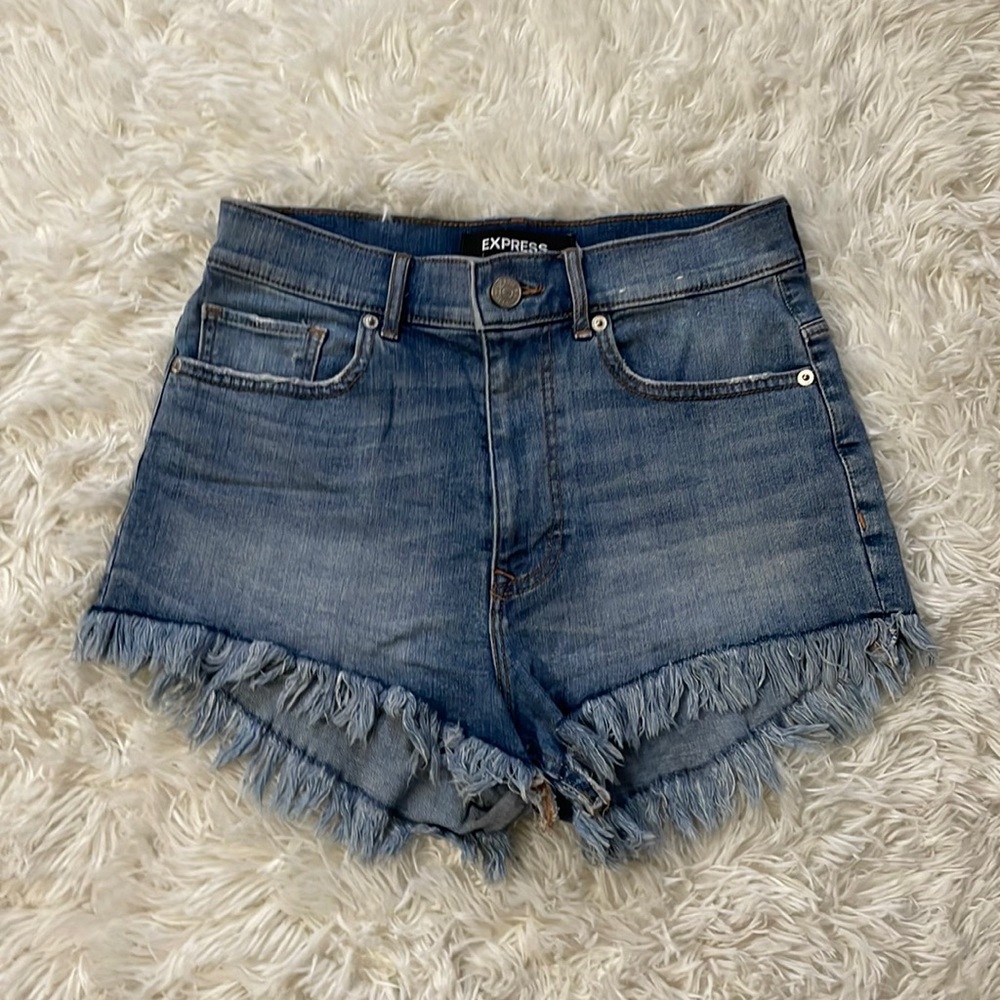 Express denim shorts